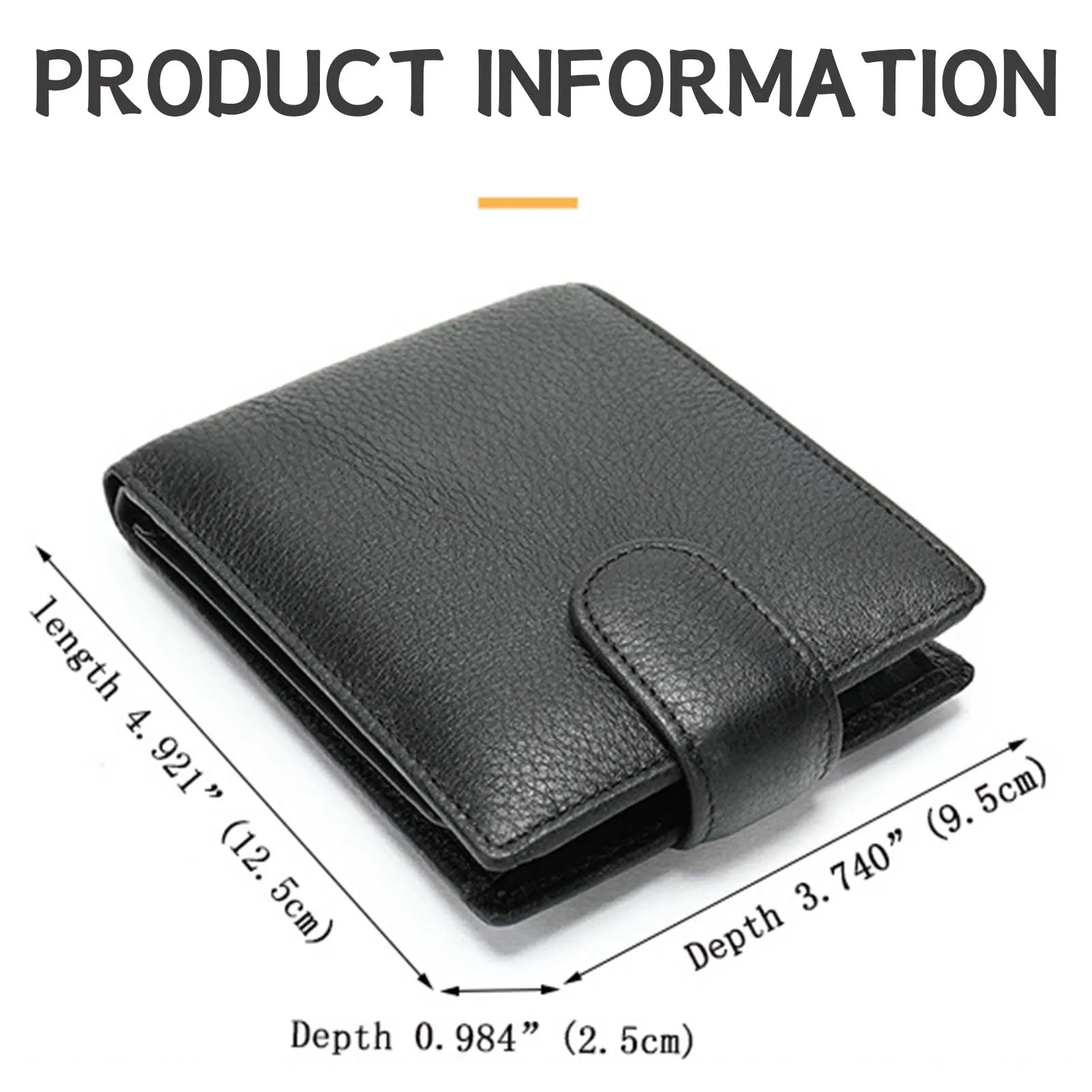 Fashion Short Wallet With Snaps Button Multi-Purpose Large Capacity Purse Money Storage Supplies images - 6