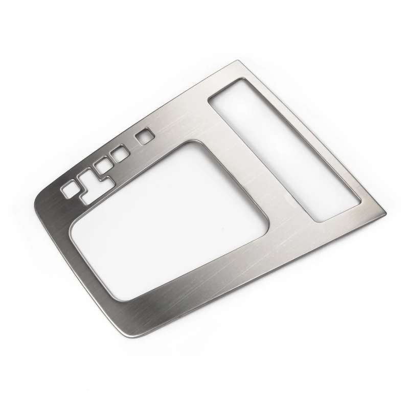 

1 шт., наклейка на крышку из нержавеющей стали для SKODA OCTAVIA/2015-19, внутренняя панель переключения передач, наклейка на чехол, Стайлинг автомобиля