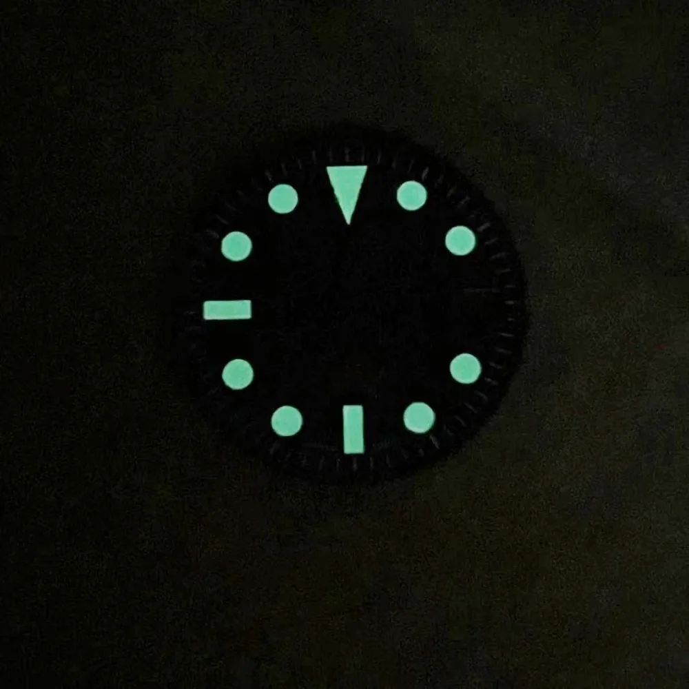 NH35 dial retro Middle East face plate green luminous literal suitable for NH35 NH36 movement watch accessories diameter 28.5mm