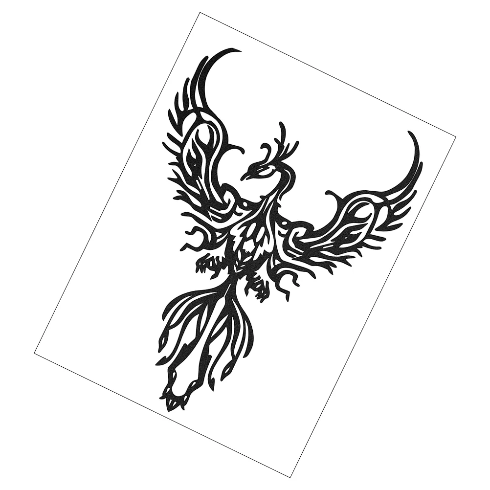 

Iron Phoenix Wall Decoration Bling Bedroom Hanging Ornament Home The Office Decorative Craft Pendant