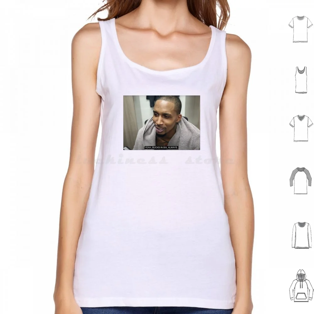 

In Six Tank Tops Print Cotton Brandon Jennings Basketball Sports In Six In 6 Finals Finals Pheonix Pehonix Suns Suns