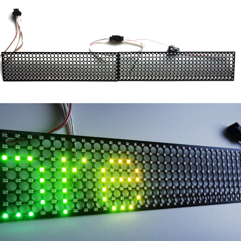 WS2812B независимая адресная цифровая прозрачная панель с шагом P6.25 RGB светодиодный