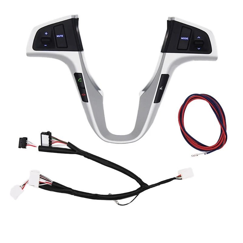 

Steering Wheel Button Steering Wheel Audio Volume Music Control Button Switch With Backlight For Hyundai Verna 2010-2016