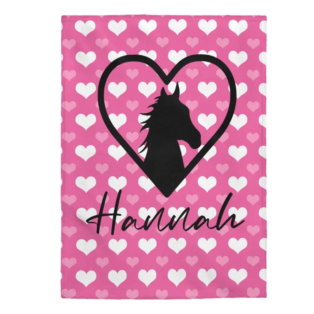 Персонализированное одеяло с лошадьми подарки для девочек девочек-подростков