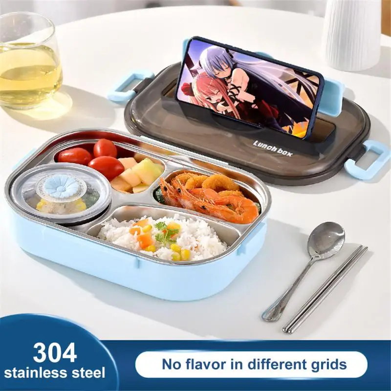 

New Bento Lunch Box Kid School Stainless Steel Lunch Box Children's Meal Preparation Kids And Adults Bento Boxs Kitchen Utensil