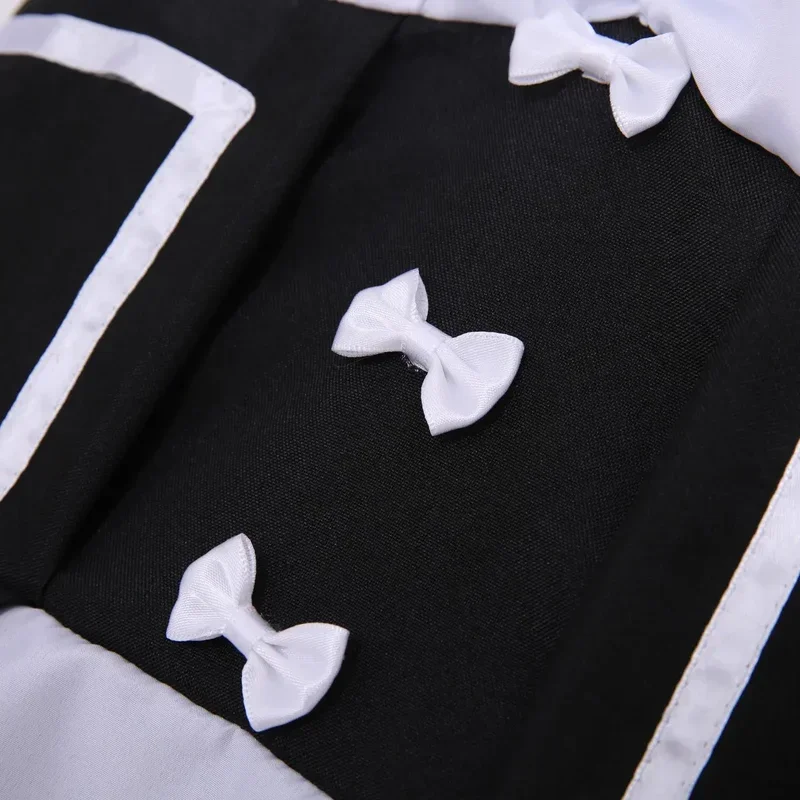 Костюм для косплея из аниме Re Zero кара хаджимеру Isekai Seikatsu Ram Rem черной горничной