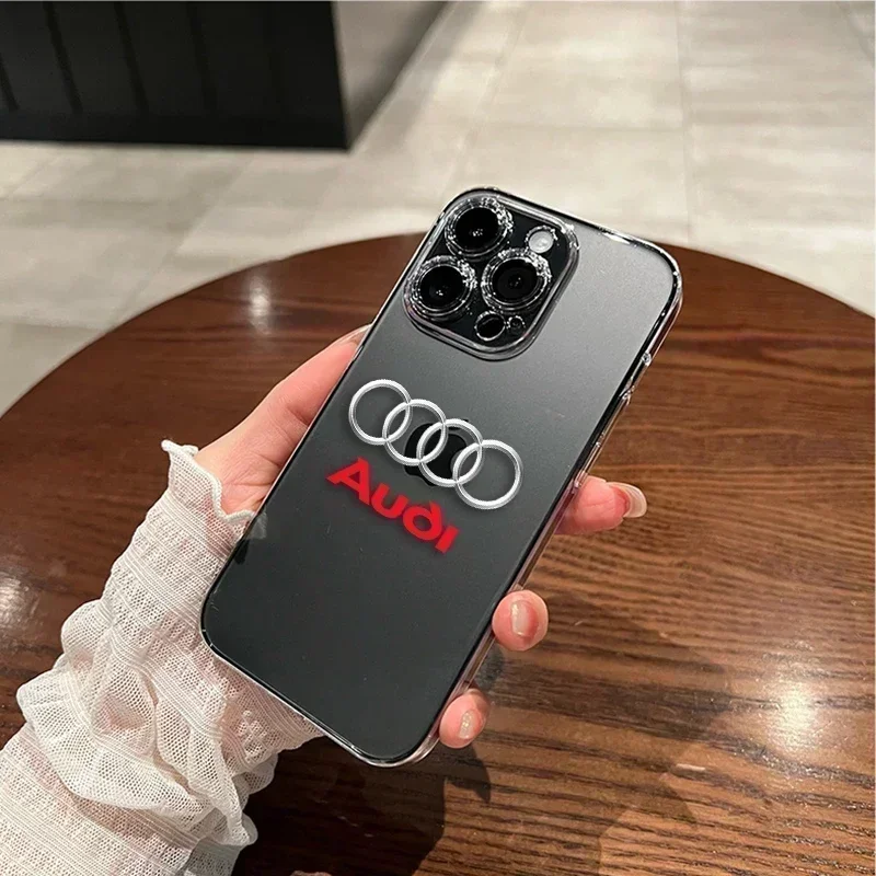 B5 Q7 Car Q5 2025 Для Audi Силиконовый автомобильный логотип Прозрачный чехол для