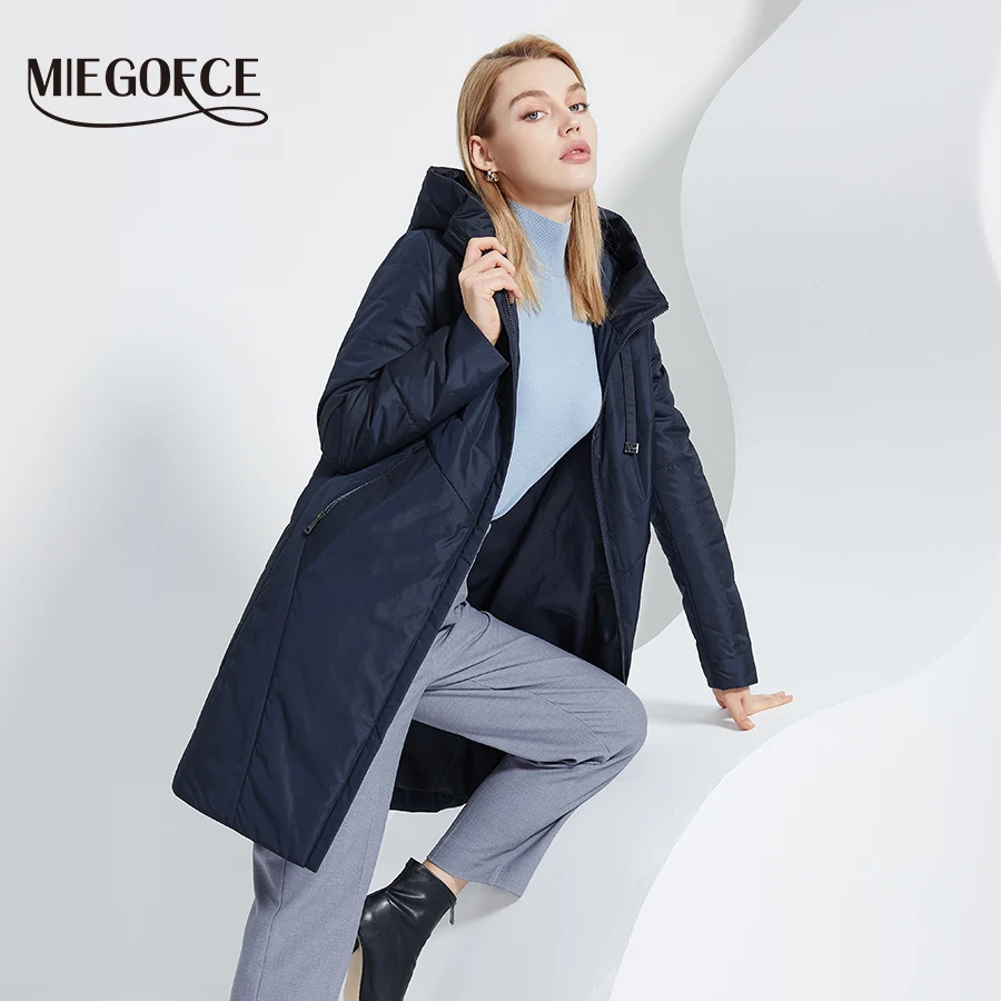 MIEGOFCE 2022 Весна и осень новое модное удобное длинное женское пальто тонкая женская