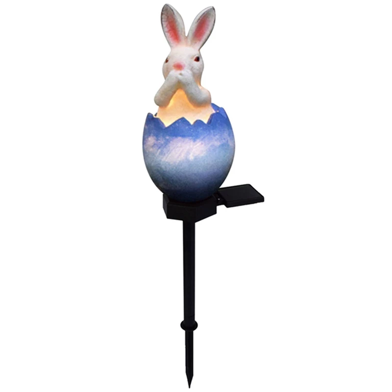 

Bunny Solar Garden Stake Lights Easter Pathway Lamp Waterproof Decoration For Outdoor Patio Yard Lawns Courtyard Decor Retail