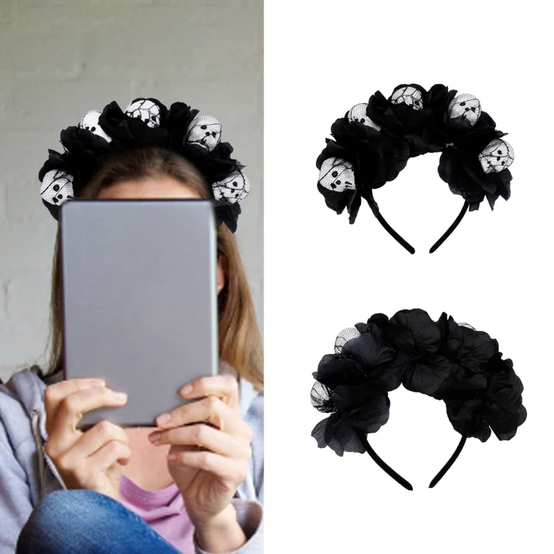 

Skull Headbands Hairband Hair Hoop for Women Girls Halloween Hair Accessories