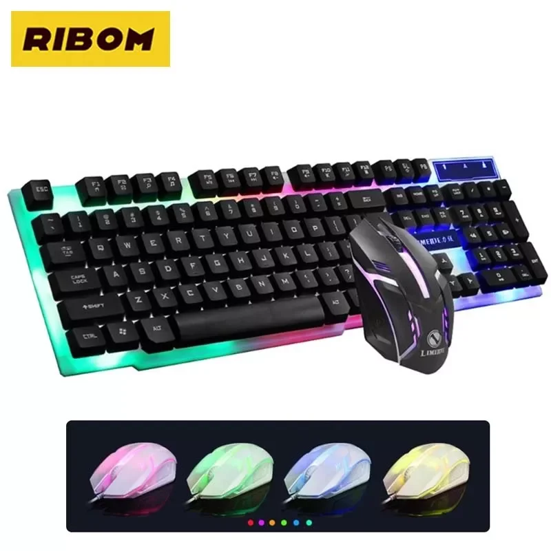 

2023New Gaming Wired Keyboard Gamer Kit Gaming Mouse Set for PC Laptop Back Light Keyboard
