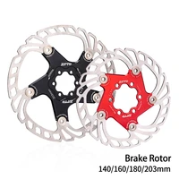 mtb bike cooling disc brake floating pads 140160180203mm bicycle rotor stainless steel reinforced standard 6 hole install