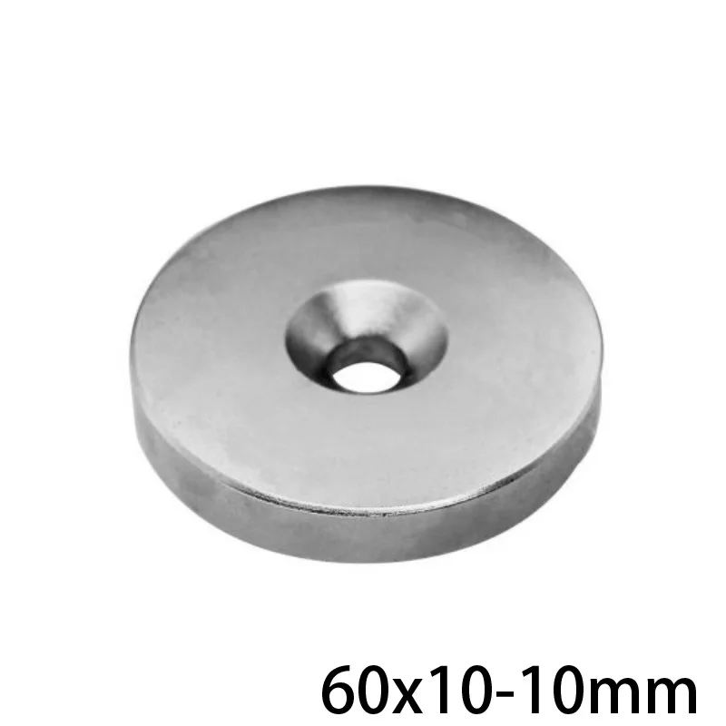 

1/2/3 шт. 60x10-10 мм Сильный Магнит 60*10 мм отверстие 10 мм потайной Неодимовый Магнит 60x10-10 мм постоянный магнит NdFeB 60*10-10