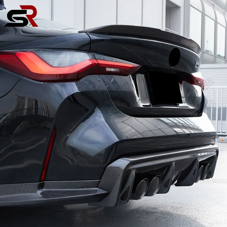 BMW G80 M3 G82 G83 Углеродное волокно 3D Стайлинг Высокое качество Диффузор Задний бампер