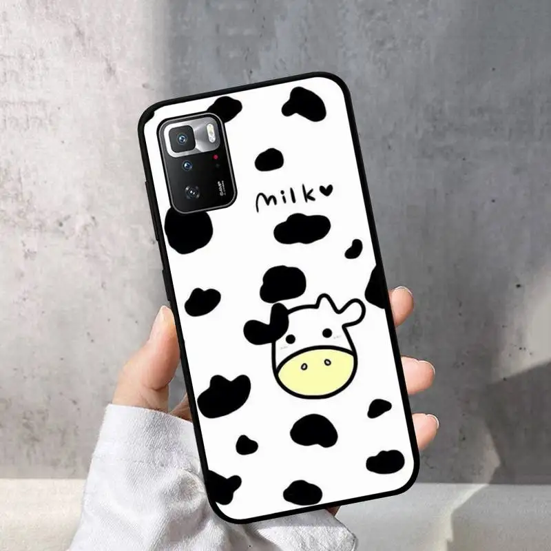 Белый черный чехол для телефона с принтом коровы Redmi Note 8 7 9 4 6 pro max T X 5A 3 10 lite
