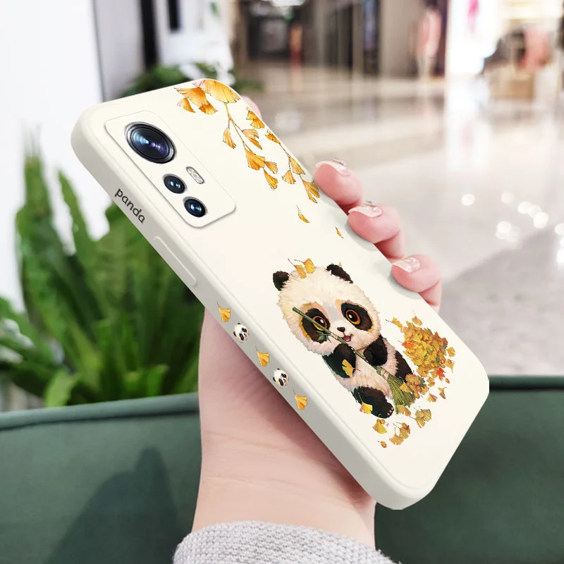 maple leaf panda phone case for xiaomi mi 12 11 ultra lite 10 10s 9 11t 10t 9t pro lite poco m4 x4 f3 x3 m3 pro 5g cover free global shipping