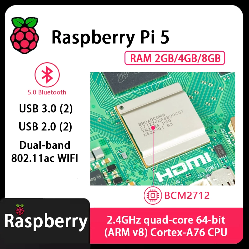 Raspberry Pi 5 Linux 2/4/8 ГБ