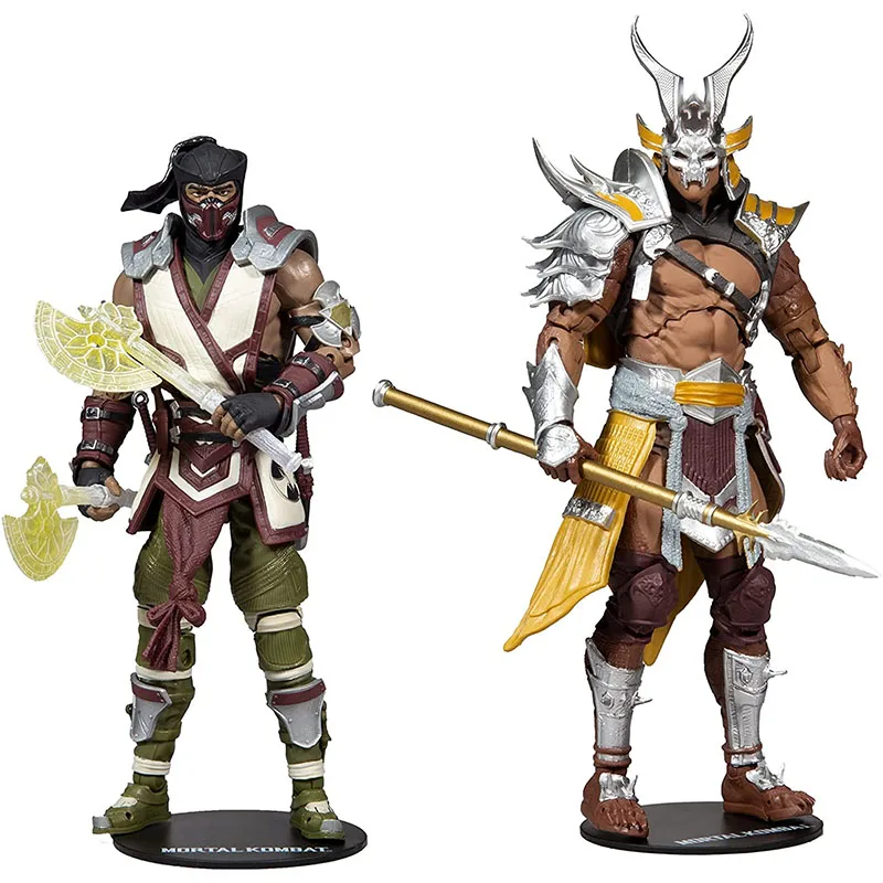 

Original Mcfarlane Toy 7-Inch Action Figure Sub Zero Vs. Shao Khan Mortal Kombat 11 Action Figure 2-Pack Collection Model