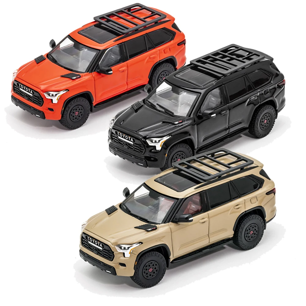Новинка 1/64 литой автомобиль из сплава Игрушечная модель Sequoia XK80 TRD Pro