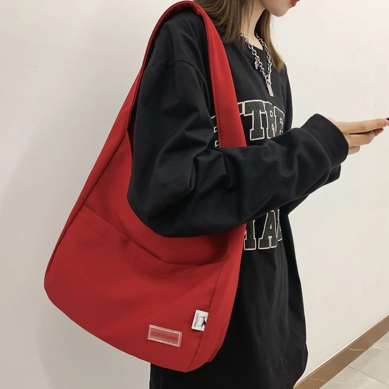 Вместительные сумки на плечо для женщин модный простой мессенджер девушек