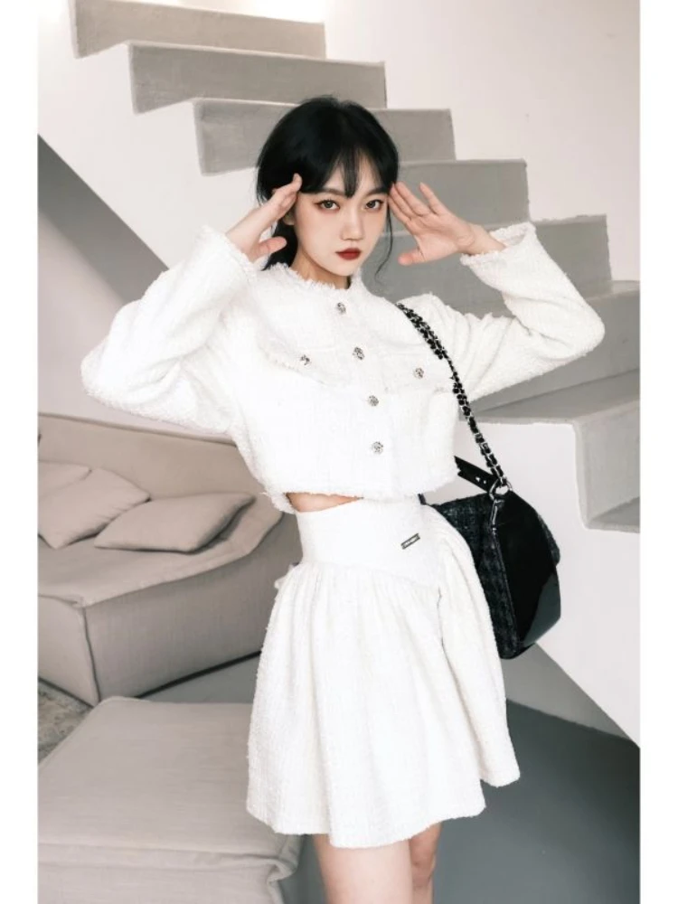 

Женский офисный костюм из двух предметов, элегантный шикарный повседневный костюм с жакетом и юбкой, весна 2022