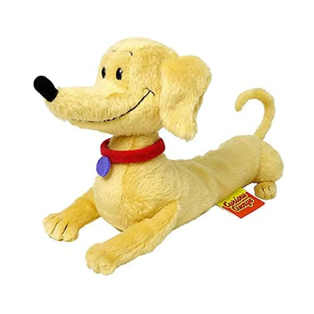 

New Cute Kawaii Cartoon Curious George Monkey Friends Dachshund Dog Plush Kids Stuffed Animals Toys For Children Gifts 25CM