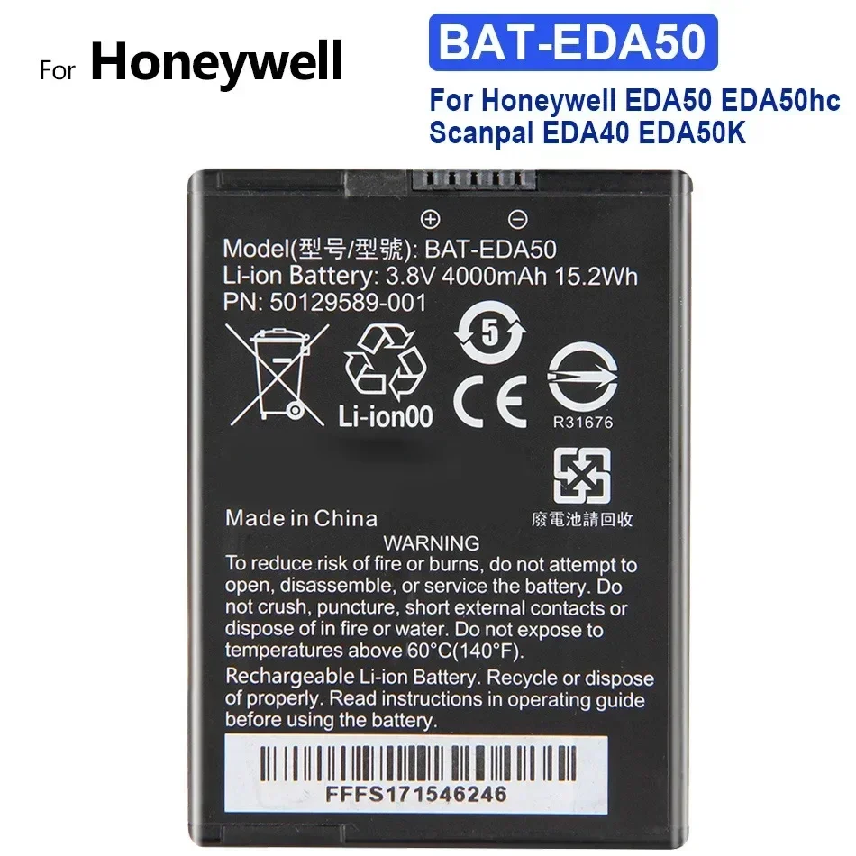 BAT-EDA50 4000 мАч Сменный аккумулятор для мобильного телефона Honeywell EDA50 EDA50hc Scanpal EDA40 EDA50K