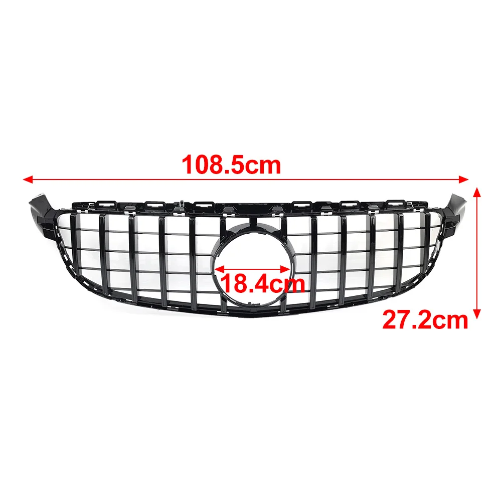 Передний бампер автомобиля решетка радиатора GTR Style Racing Grill для Benz W205 C63 C63S Pre-Facelift