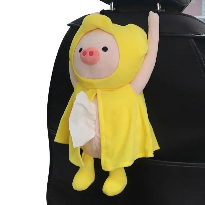 

Cute Tissue Holder Plush Cartoon Animals Paper Storage Napkin Box Animal Plush Cover For Car Home Bathroom Kitchen Office