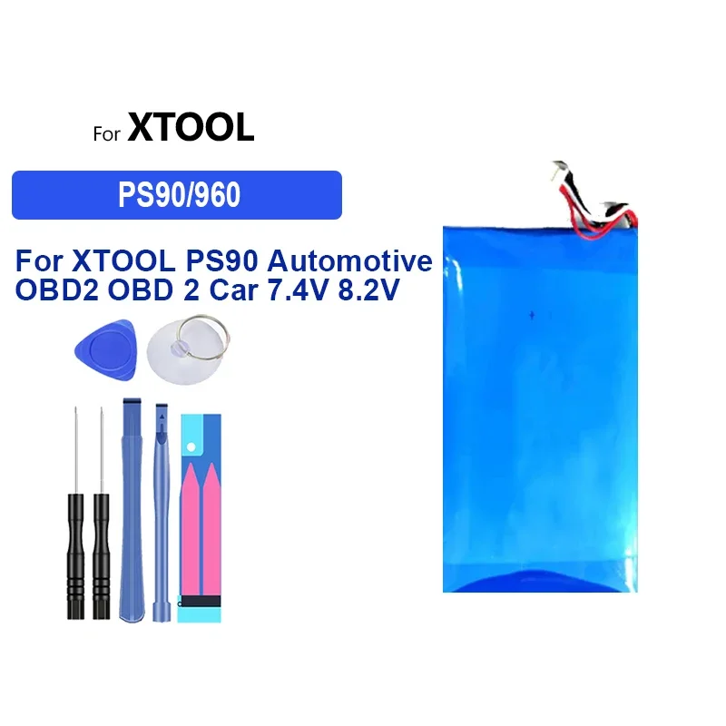 Сменный аккумулятор 9500 мАч 960 для автомобиля XTOOL PS90 OBD2 OBD 2 7 4 В 8