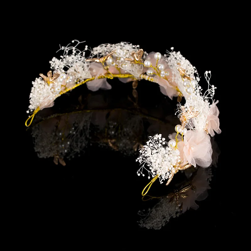 

New product bridal headwear silk yarn wedding bridal headwear