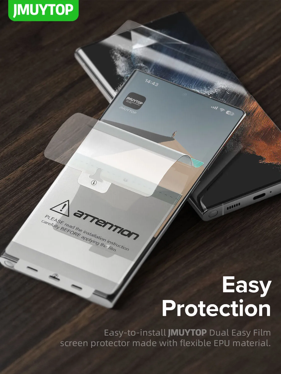 

3D Soft Curved Film For Samsung Galaxy S23 S22 Ultra S21 5G Screen Protector Full Cover Nano Hydrogel Film With Tools Not Glass