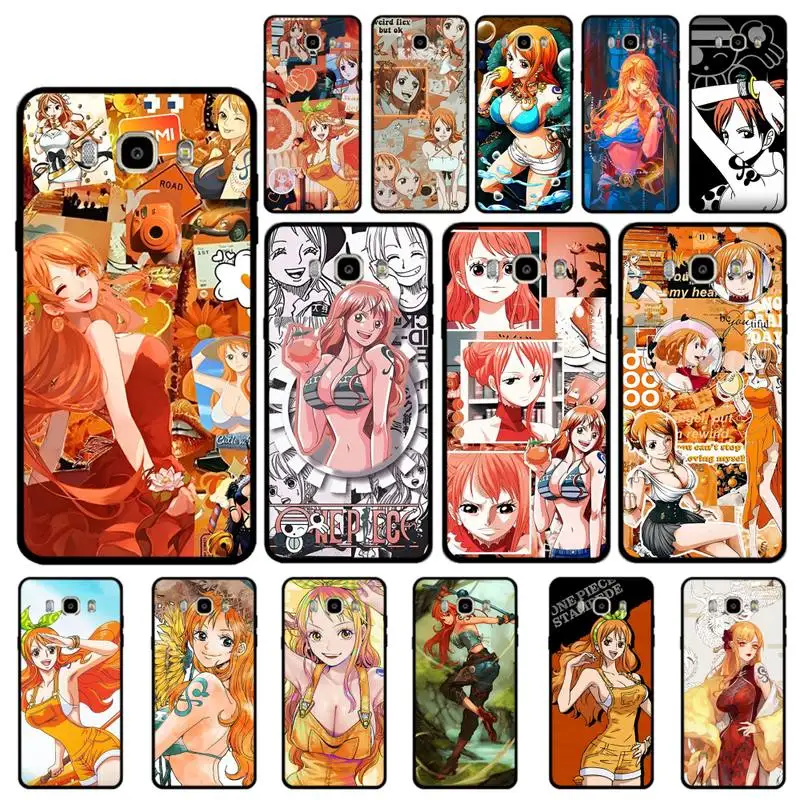 

BANDAI One Piece Nami Phone Case for Samsung J 4 5 6 7 8 prime plus 2018 2017 2016 J7 core