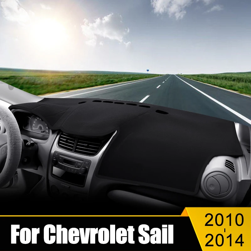 

For Chevrolet Sail 2010 2011 2012 2013 2014 Car Dashboard Cover Avoid Light Pad Sun Shade Anti-UV Carpets Non-Slip Case Mats