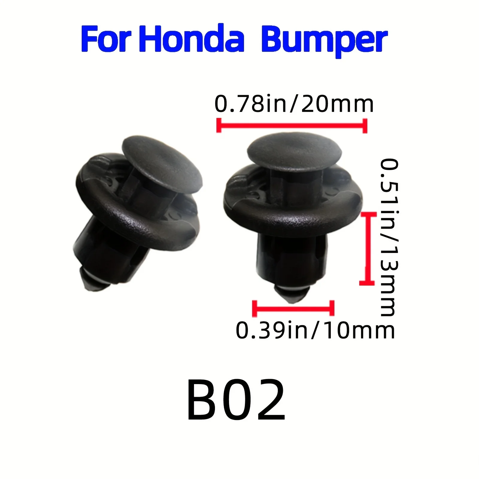 Пластиковые заклепки 50 шт. 10 мм автомобильные крепежные зажимы для Honda Fit Accord Civic