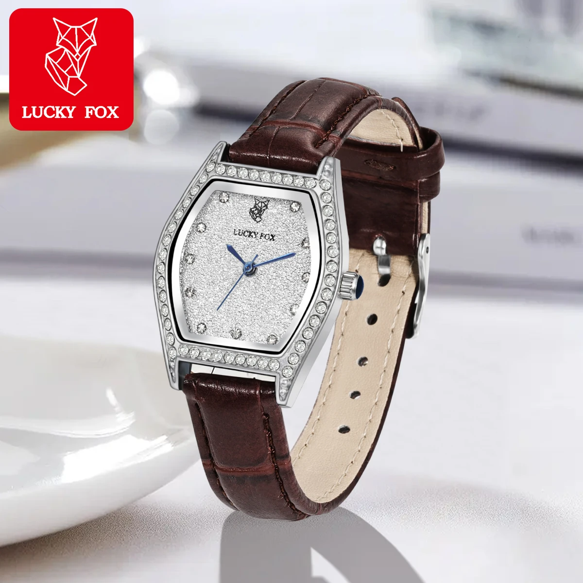Модные повседневные кварцевые наручные часы LUCKYFOX для женщин с простыми
