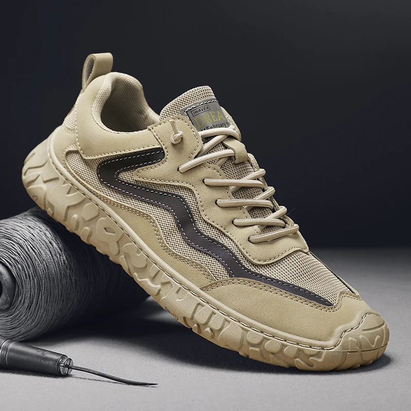 2022 Men Casual Shoes Light Leather Sneakers Classical Running Shoes Men Comfort Outdoor Breathable Flats Jogging Sport Shoes