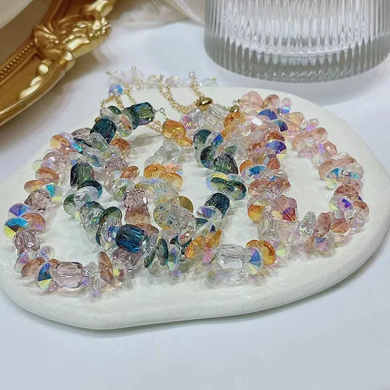 

Super Sparkling Crystal Adjustable Bracelet Birthday Bracelet Simple Japanese and Korean Bracelet Femininity Boutique Color Gift