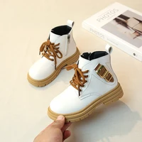 childrens ankle boots 2022autumn and spring new girls black school shoes kids fashion simple british style boys casual non slip