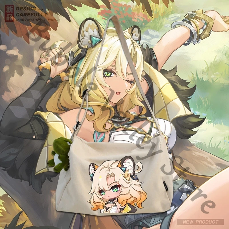 Холщовая сумка для косплея Genshin Impact Xilonen мультяшная versipacks сумки через плечо на