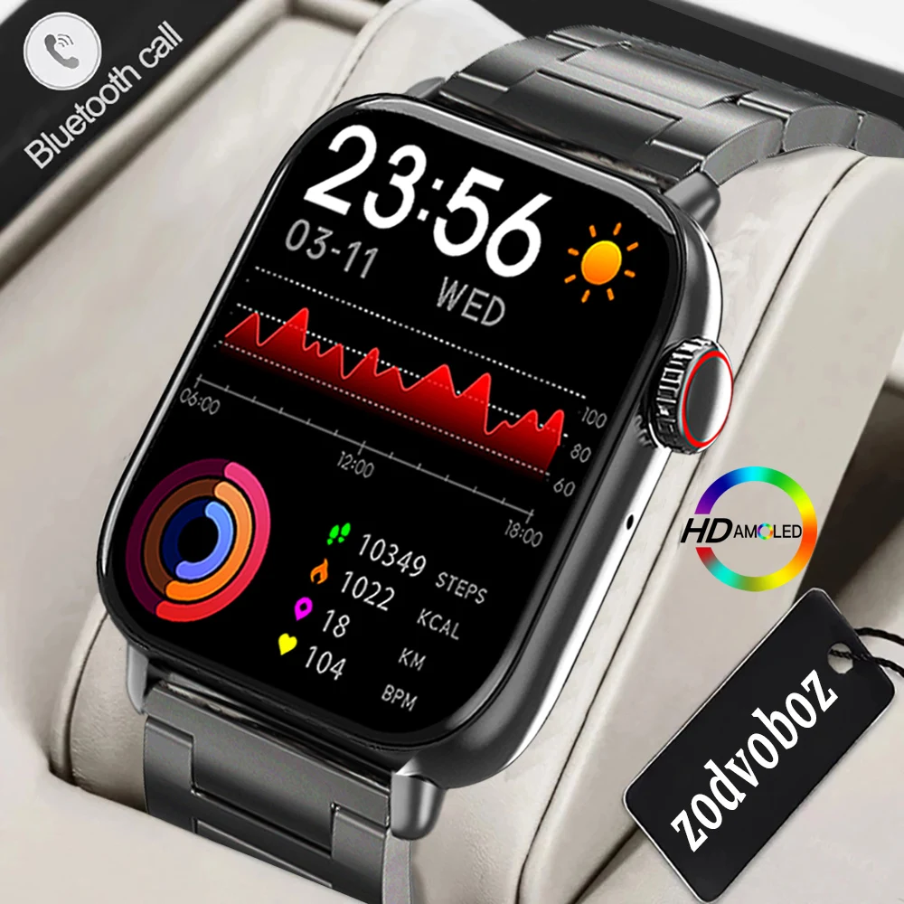 

2023 New Voice Call Smart Watch Women Custom Dial Body Temperature Monitor Sport Fitness Tracker Waterproof Smartwatch For Men