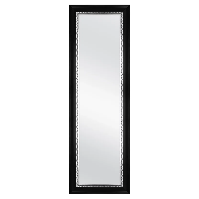

[Flash Deal]Over-The-Door Mirror Black With Pewter 17" X 53"[US Stock]