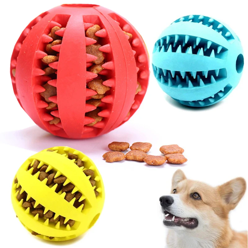 

Rubber Dogs Interactive Toys Chewing Food Ball Cat Cleaning Tooth Toy Indestructible For Puppy Large Balls Dog Dog Pet Pet Small