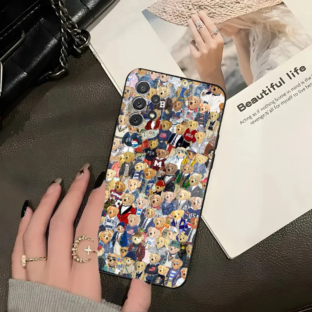 Baron F-Filou Bear Fashion Phone Case For Xiaomi 11 Redmi Note 5G 8T 9A 9 10T Note8Pro Note9 12SUltra Black