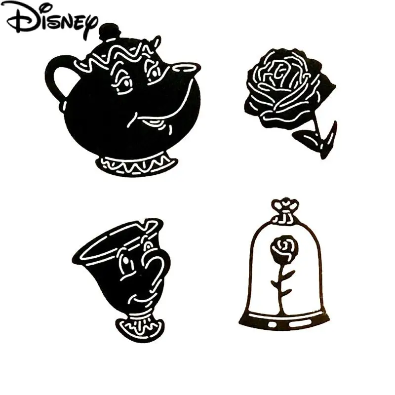 

Disney Mrs. Potts Teapot Metal Cutting Dies Beauty and the Beast Die Cuts For DIY Scrapbooking Embossed Card Making Album