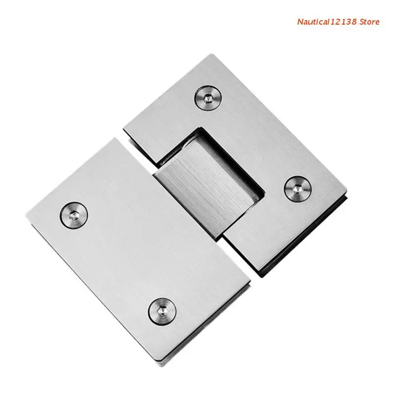 

180 Degree Hinge Open 304 Stainless Steel Wall Mount Glass Shower Door Hinges For Home Bathroom Furniture Hardware
