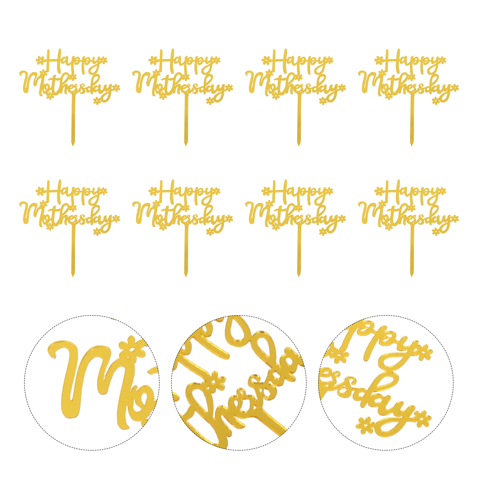 

Cake Day Pick Mothers Picks Motherhappy Topper Desserts Cupcake Decor Birthdayacrylic Decorations Party Insert Romantic Prop