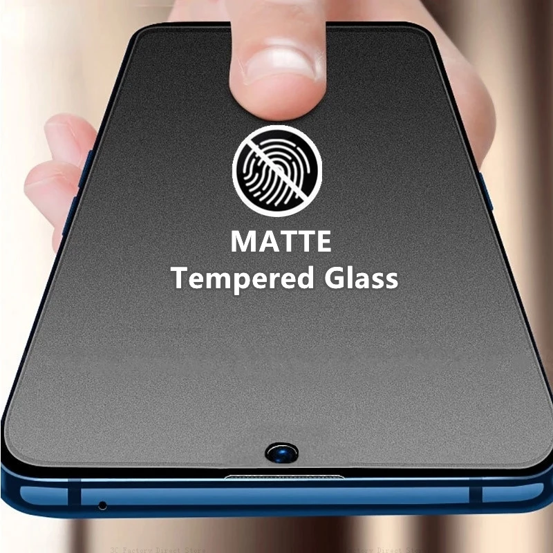 

1-4PCS Matte Tempered Glass for Xiaomi Poco X3 Pro GT M3 F2 Pro F3 Screen Protector for Redmi Note 10S 9S 9T 10 9 8 Pro 8T 9A 9C
