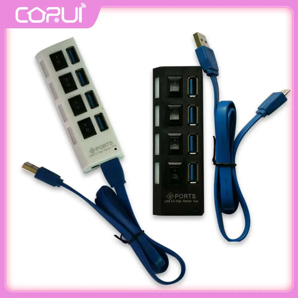 

No Delay Power Adapter Extensor 7 Port/4 Port 5gbps Usb3.0 Hub No External Power Supply High Speed Computer Accessories