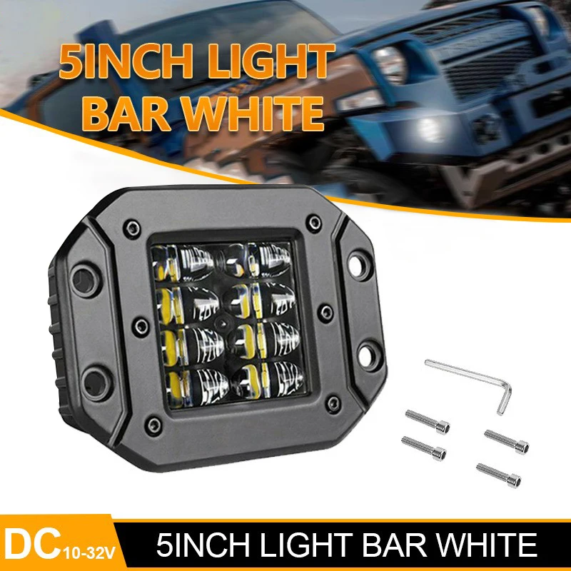 

1 piece of embedded 5-inch 24w8 bead lens large cover fog lights off-road vehicle lights truck lights